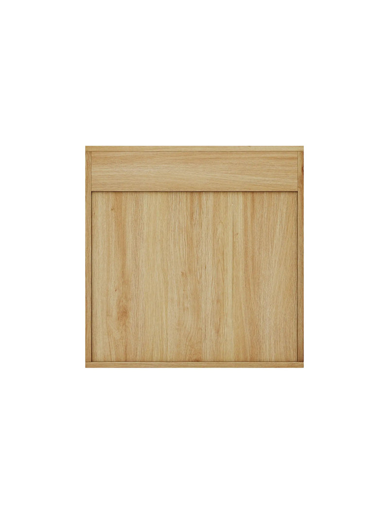 Natural Wood Finish Wall Mounted Mirror Cabinet by HouseOfZazla