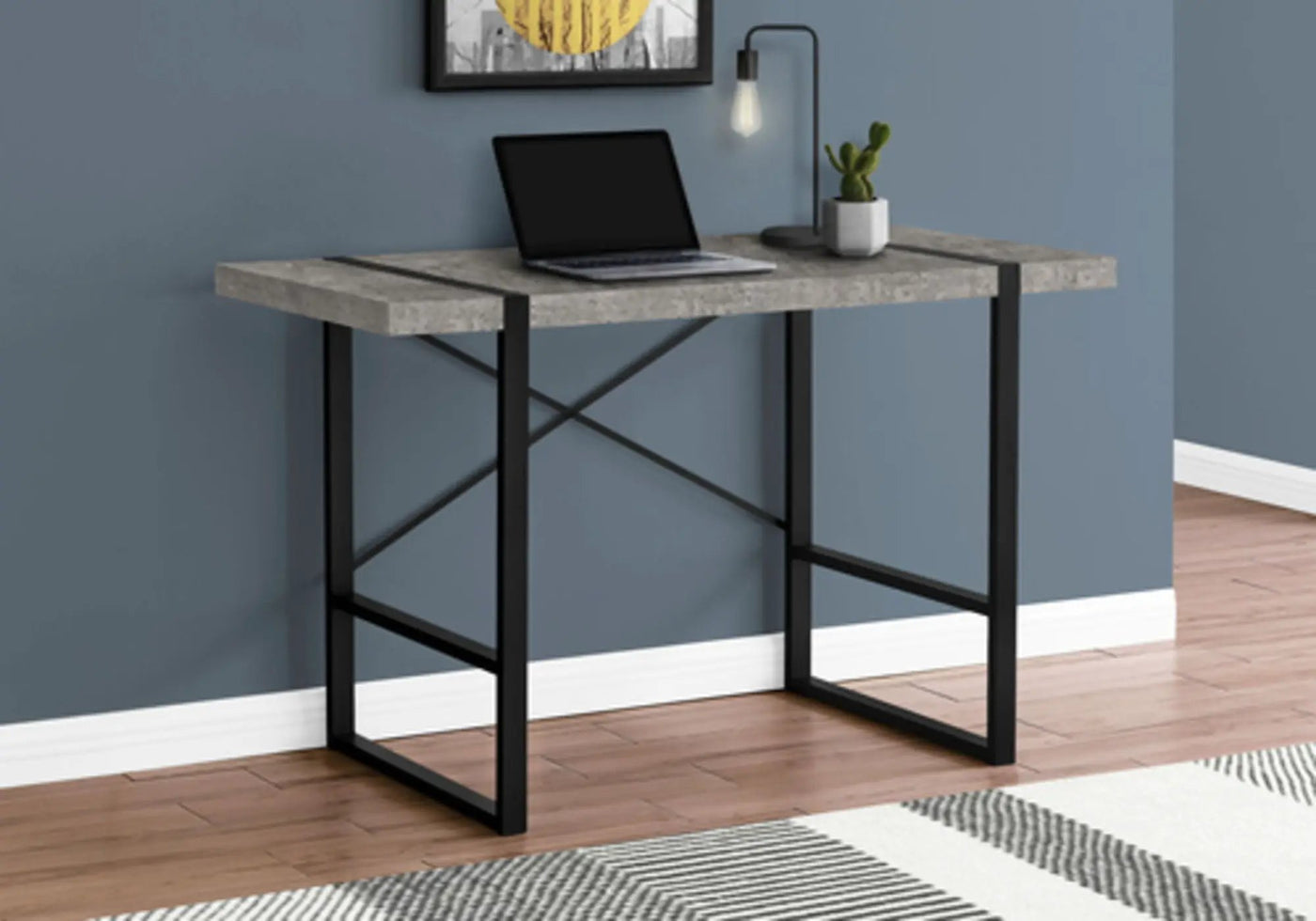 Industrial Design Computer Desk For Home Office, Laptop by HouseOfZazla