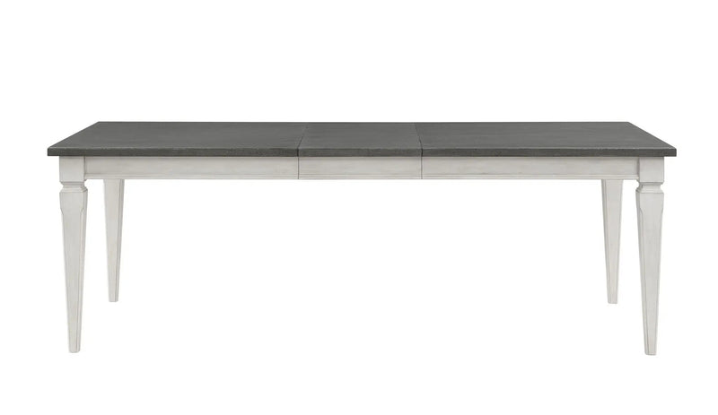 Katia Dining Table With Leaf - Gray / White by HouseOfZazla
