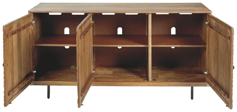 Kerrings - Accent Cabinet - Brown / Black / White by Unique Piece Furniture