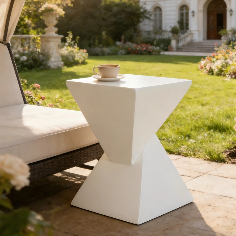 All Weather MGO X Design Side Table by HouseOfZazla