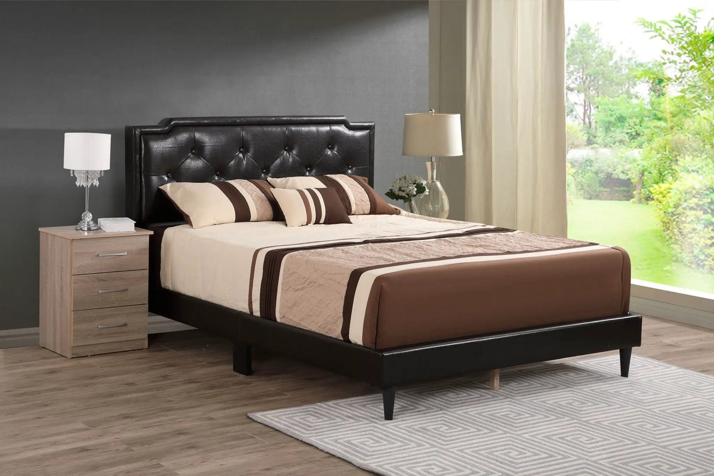 Button Tufted Bed Charming For Cozy Spaces by HouseOfZazla