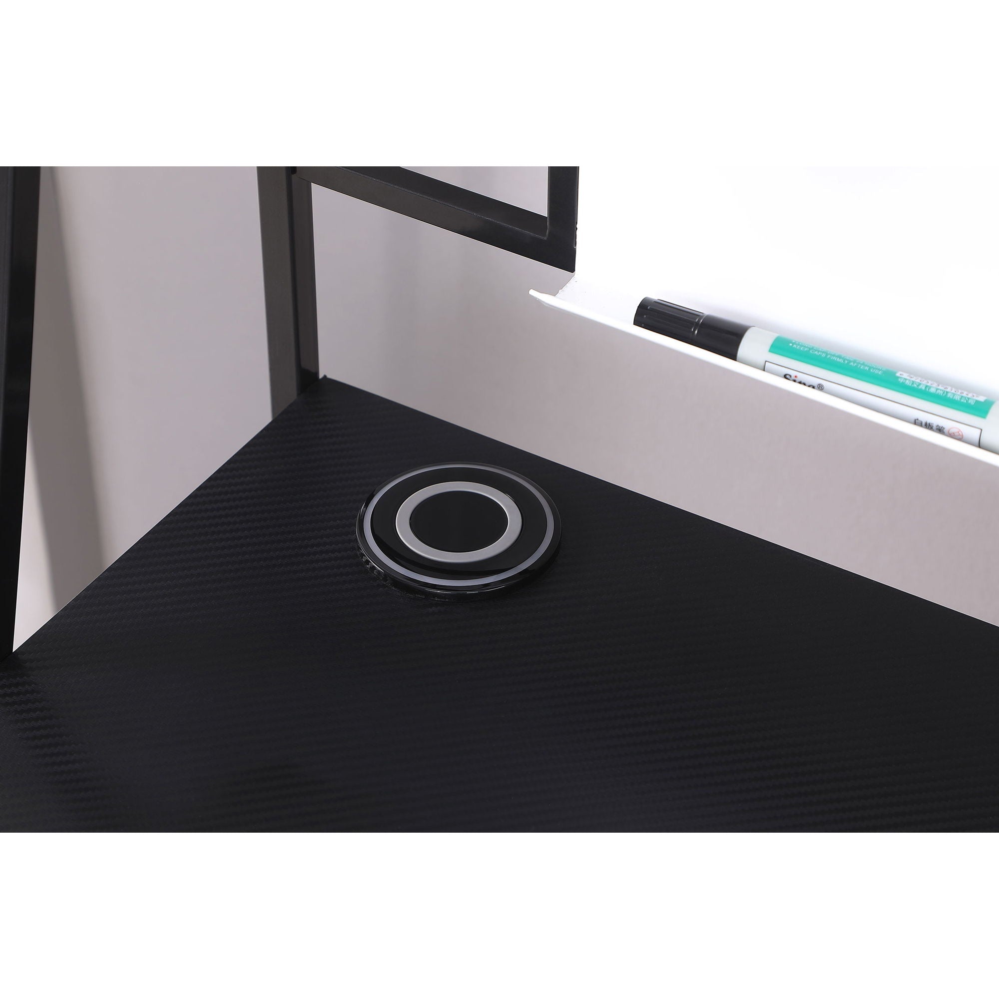 Darby - Writing Desk With USB Ports - Black by HouseOfZazla