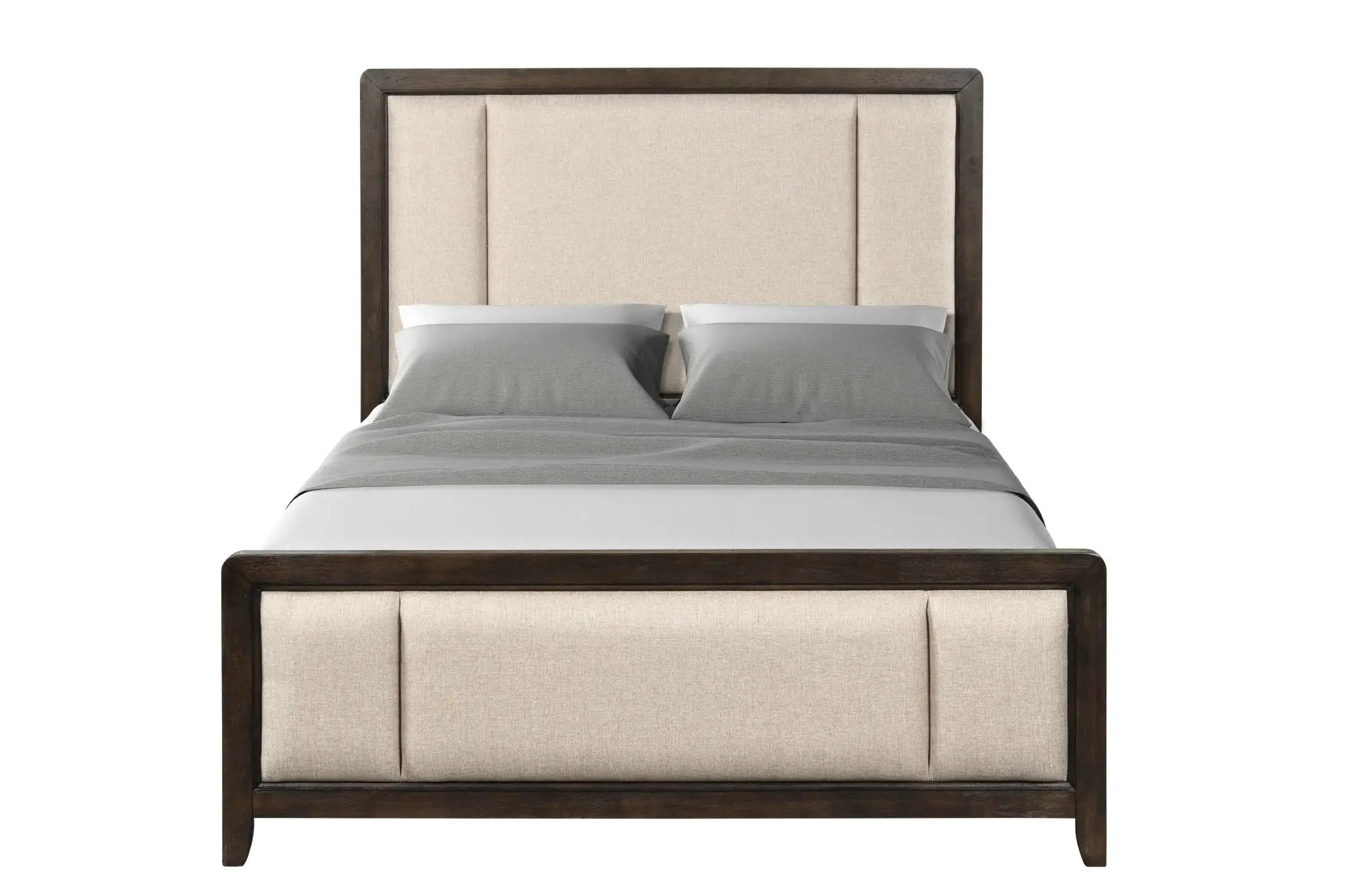 Upholstered Headboard & Footboard With Traditional Styling Bed by HouseOfZazla