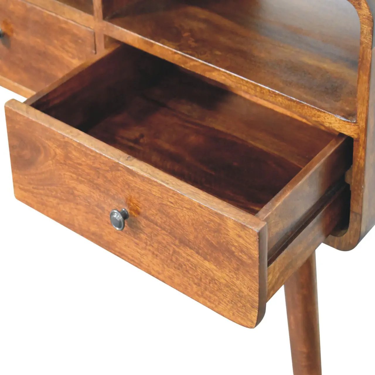 Triple Curved Console Table - Brown by Unique Piece Furniture