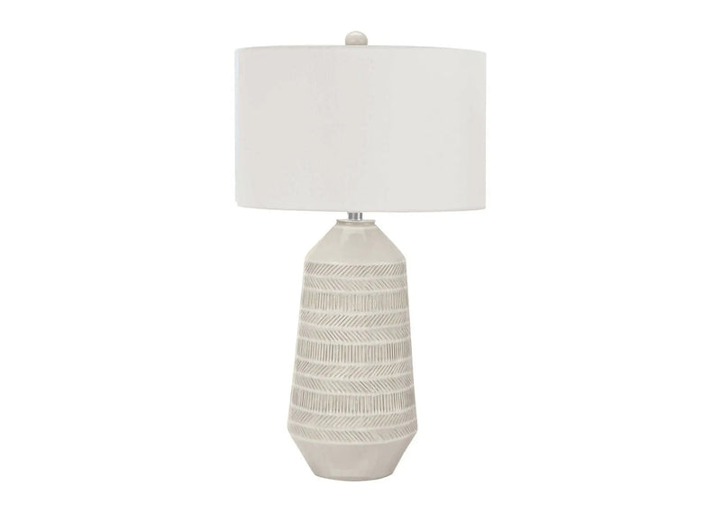Contemporary Lighting Table Lamp - Ceramic Cream by HouseOfZazla