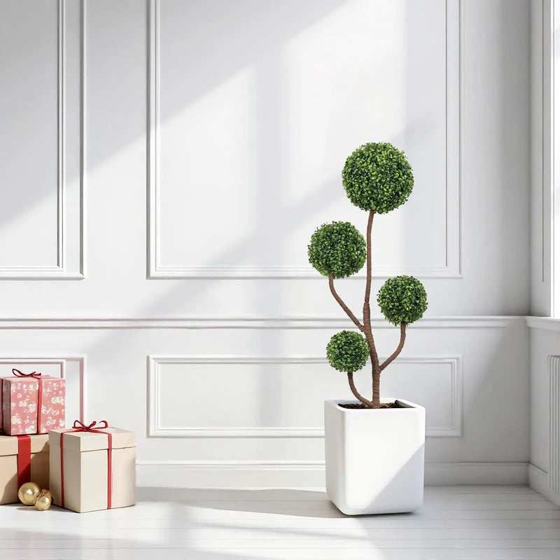4ft Tall Artificial Boxwood Topiary Tree by HouseOfZazla