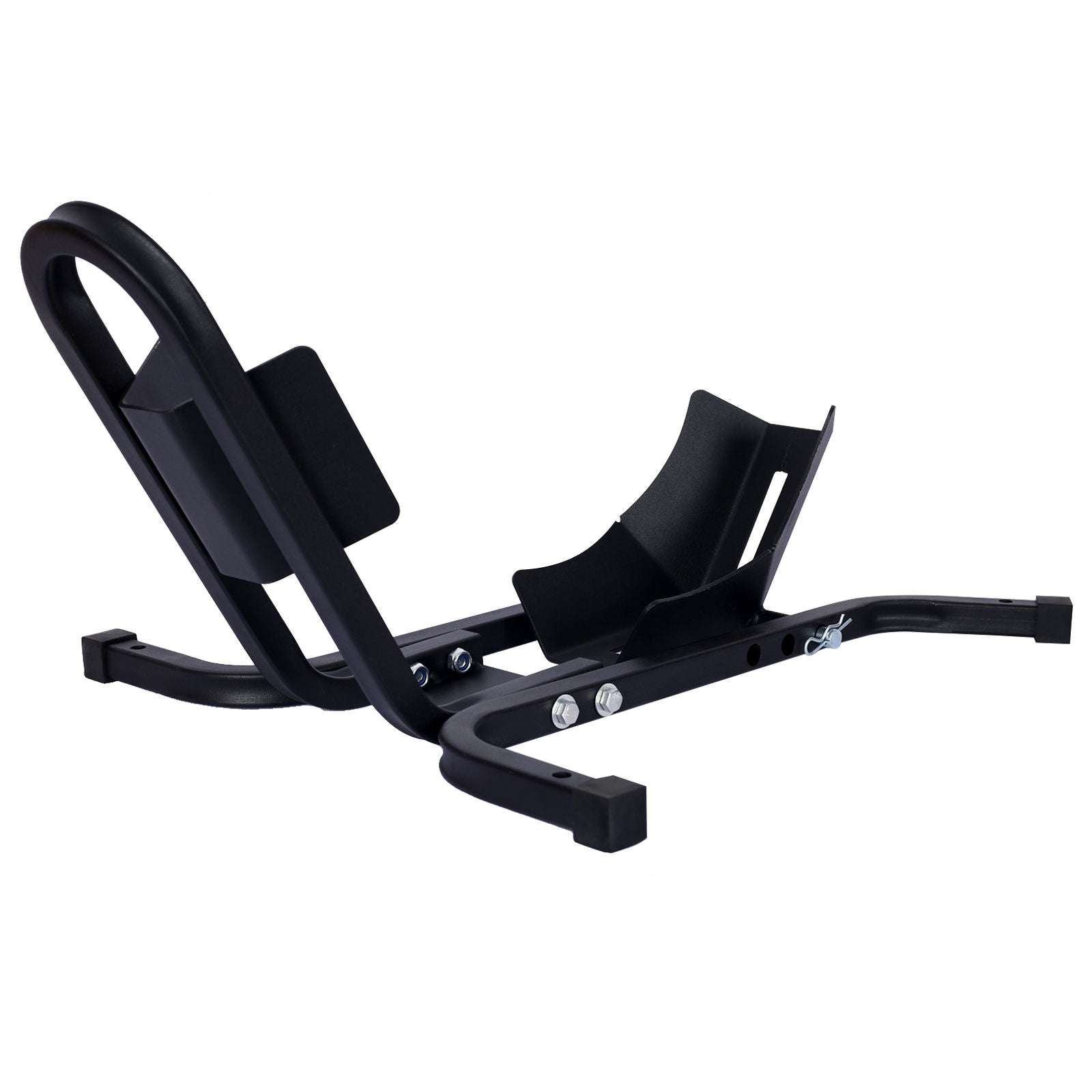 Heavy Duty Motorcycle Front Tire Chock For 17" 21" Wheels Stand 1200 Lbs Capacity - Black by HouseOfZazla