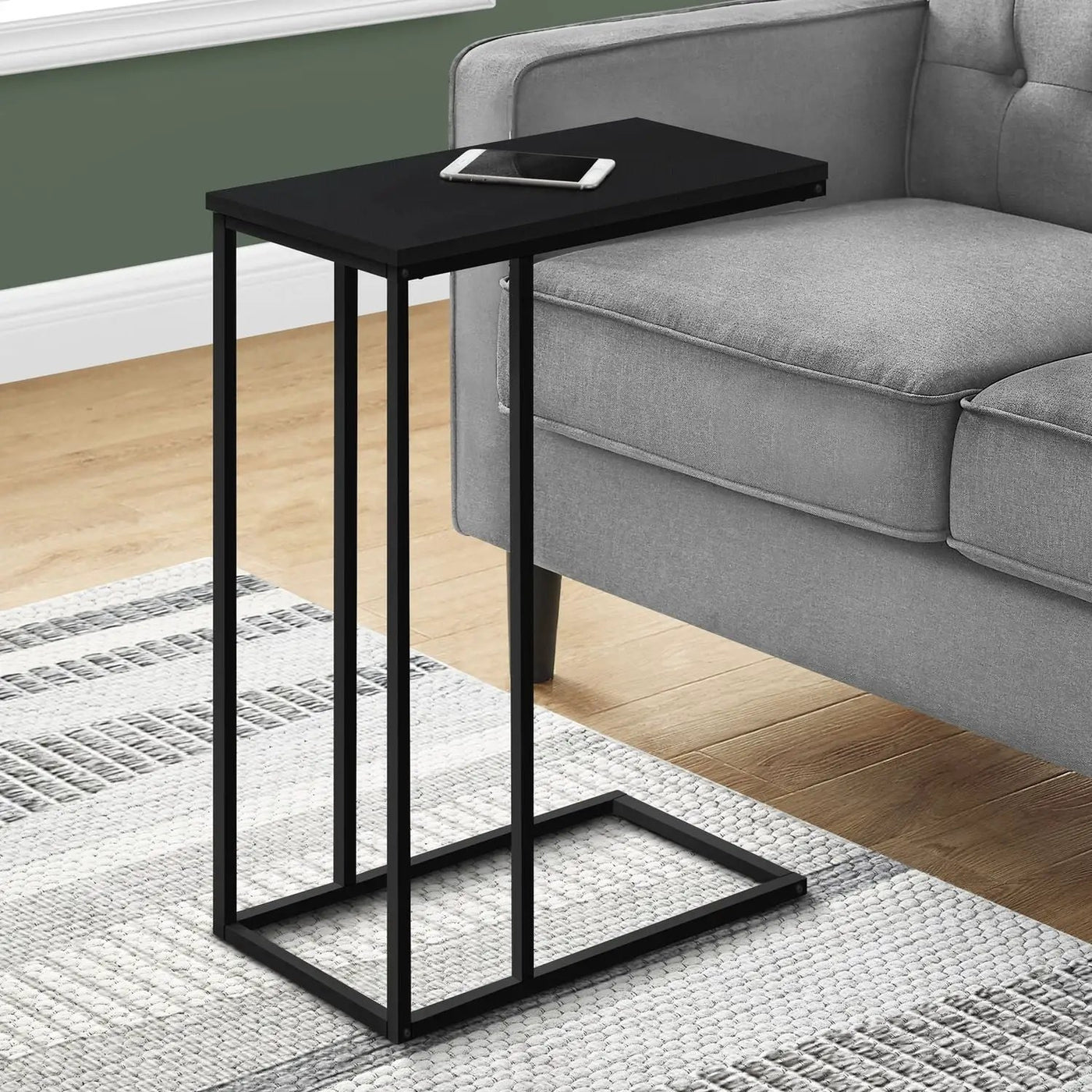 Accent Table, C - Shaped, Space-Saving Functionality by Unique Piece Furniture