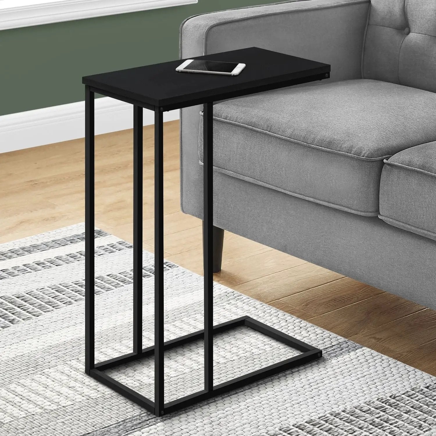 Accent Table, C - Shaped, Space-Saving Functionality by Unique Piece Furniture