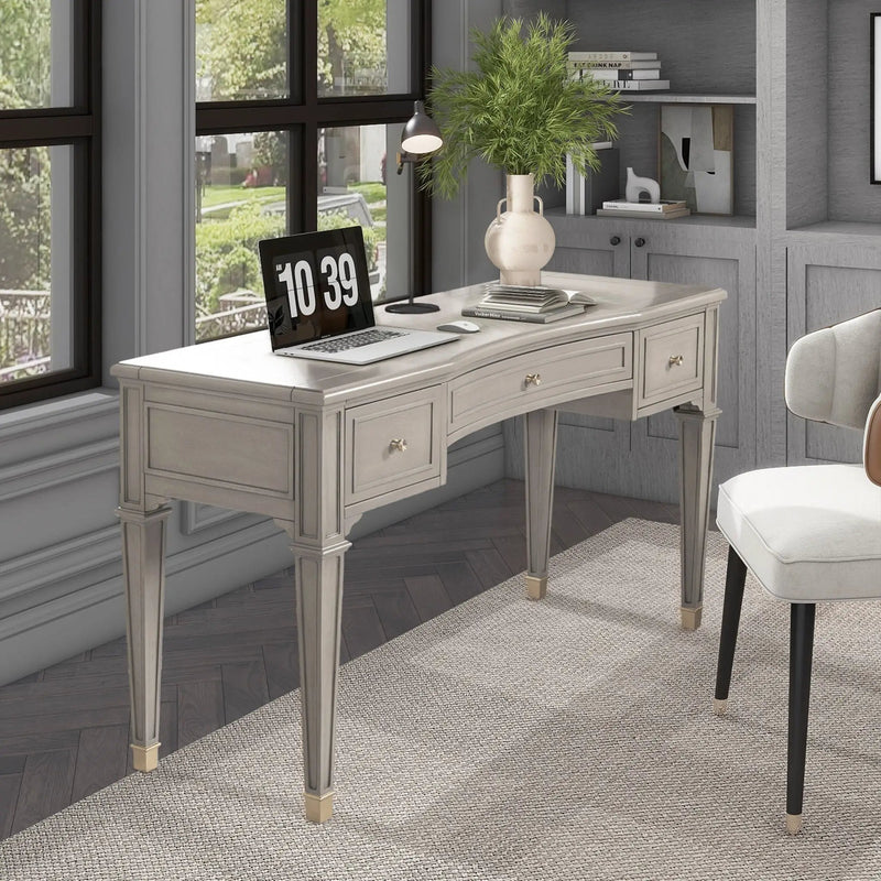 Dauphin - 3 Drawer Executive Desk by Unique Piece Furniture