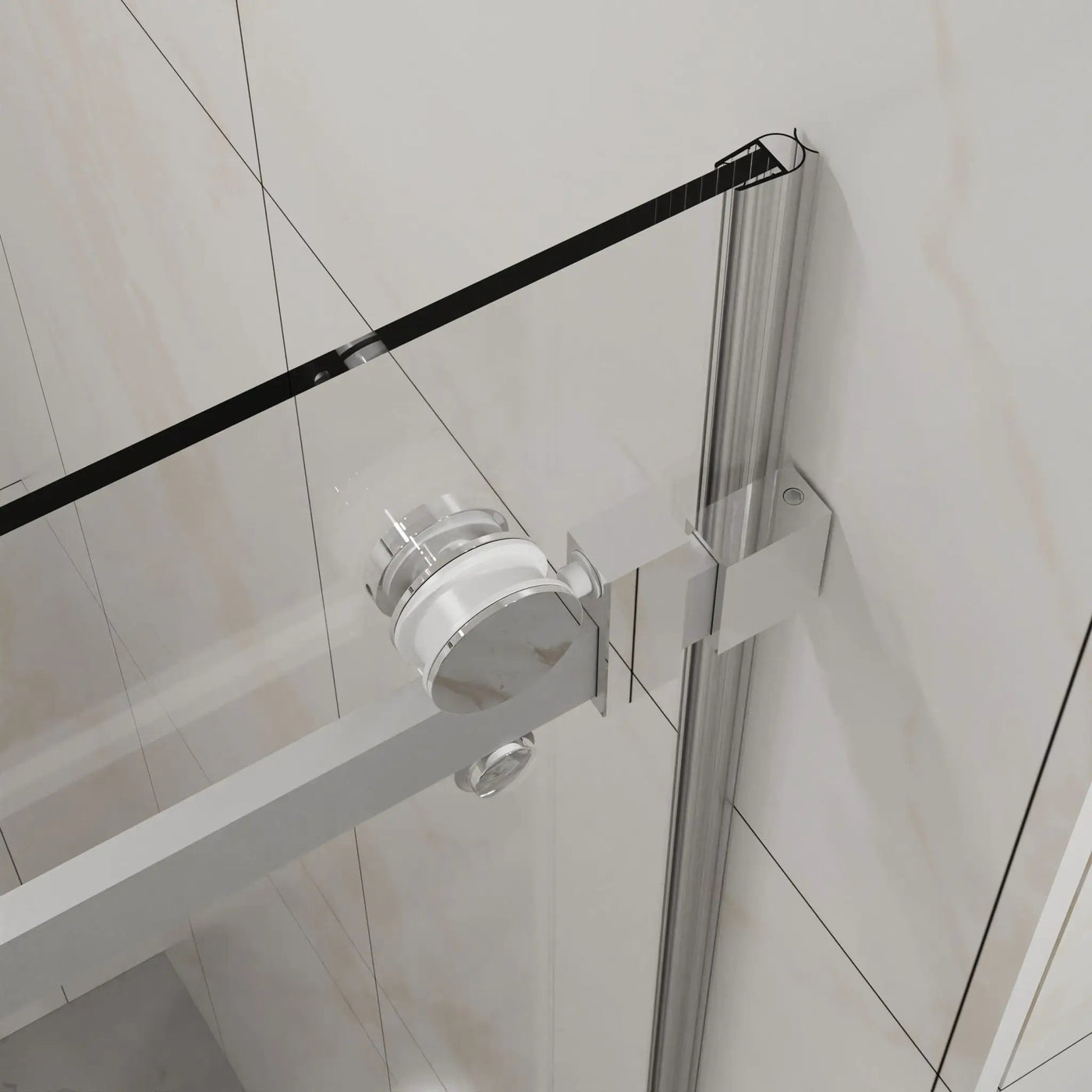 Frameless Tub Sliding Shower Door With Easy Clean Coating by HouseOfZazla
