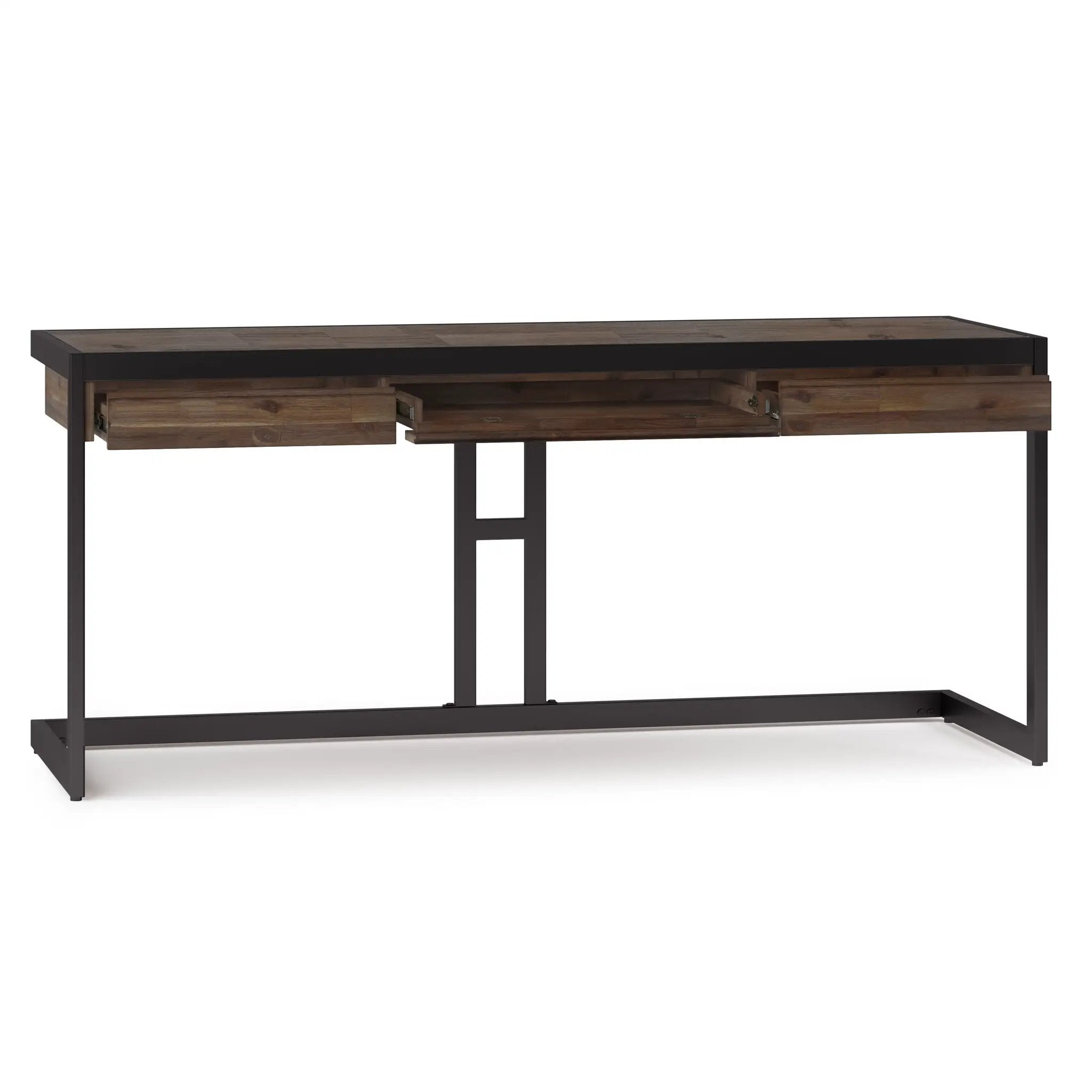 Erina - Large Desk - Rustic Natural Aged Brown by Unique Piece Furniture