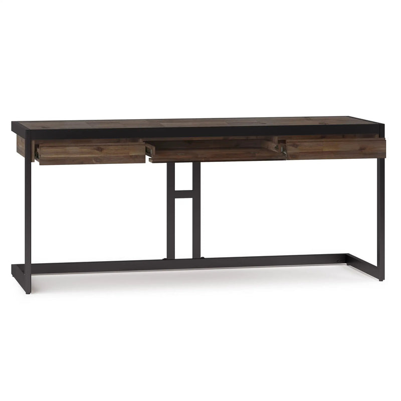 Erina - Large Desk - Rustic Natural Aged Brown by Unique Piece Furniture