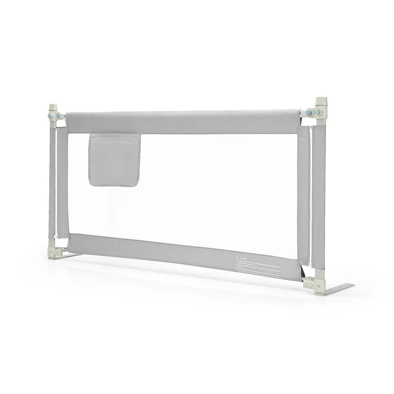 57 Inch Toddlers Vertical Lifting Baby Bed Rail Guard with Lock by DirectDeals