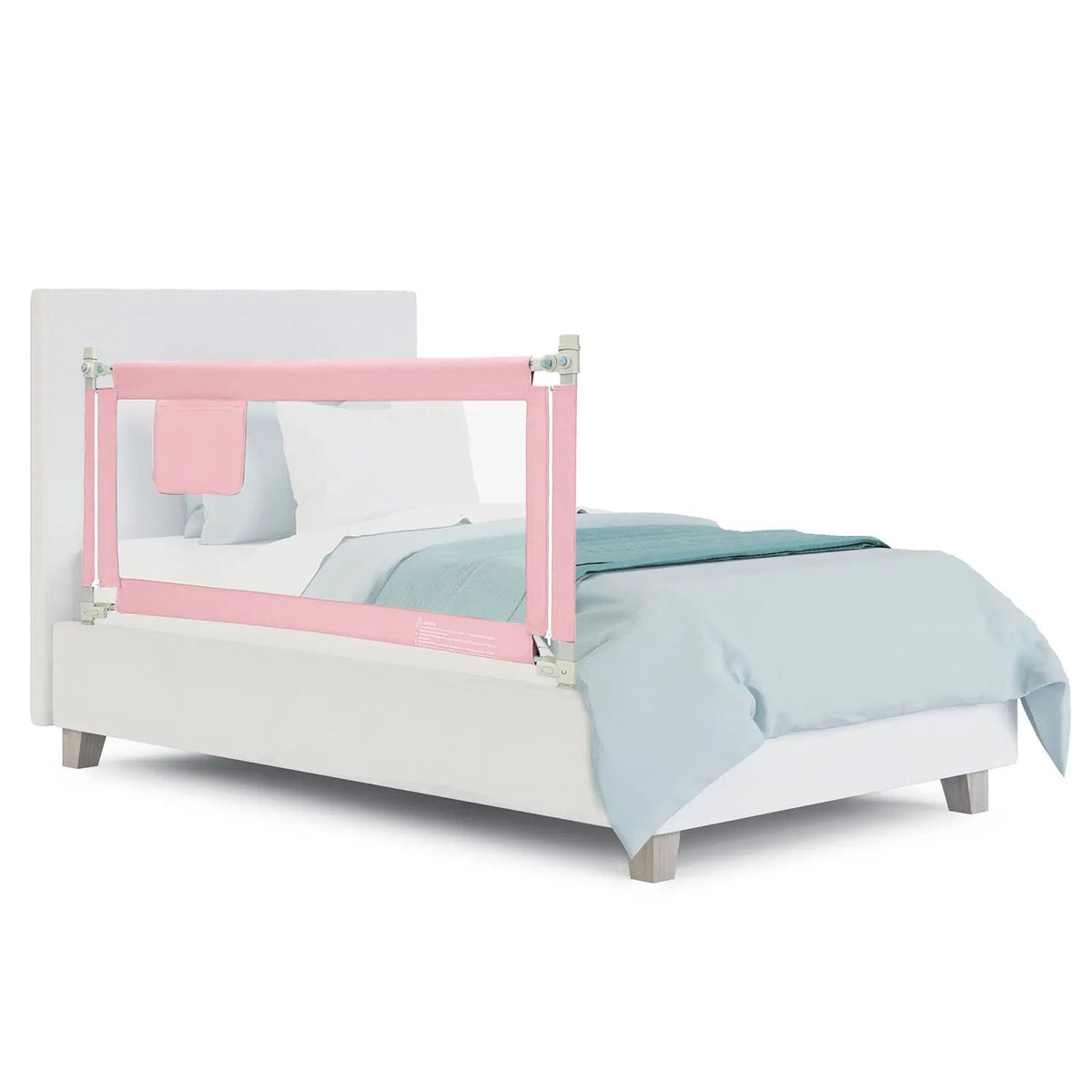 57 Inch Toddlers Vertical Lifting Baby Bed Rail Guard with Lock, photo 10 of 10