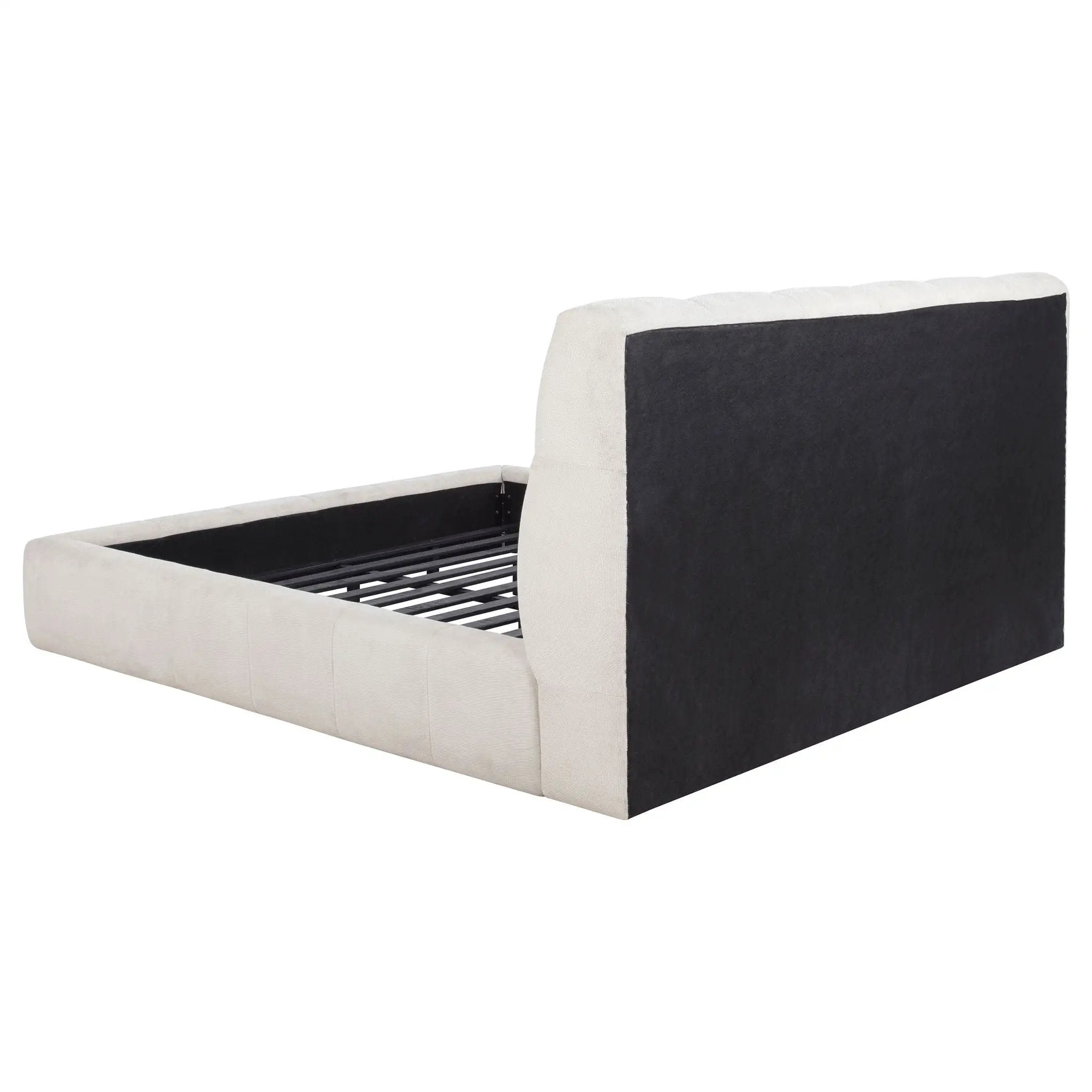 Nollet 48-inch Upholstered California King Platform Bed Cream by Unique Piece Furniture