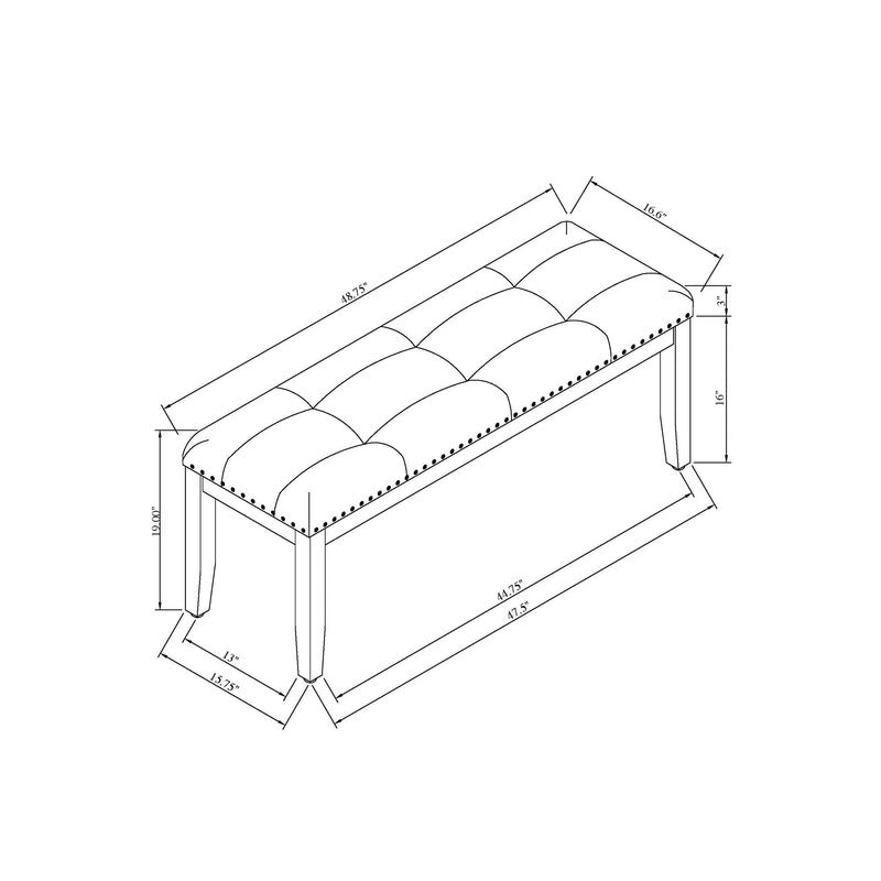 Oceanic - Dining Bench - Gray by HouseOfZazla