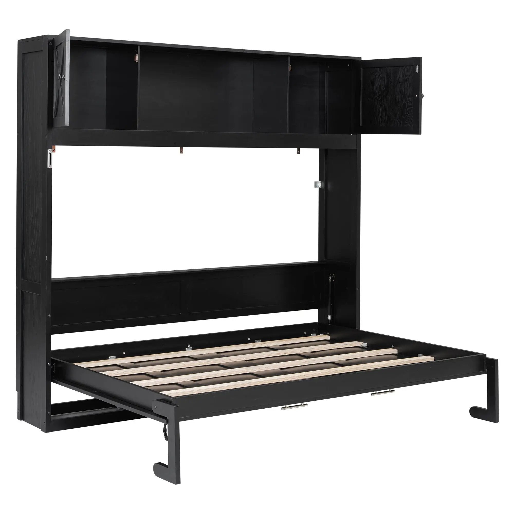 Murphy Bed With Storage Cabinets
