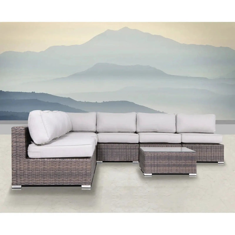 Seating Set With Cushions Handcrafted Wicker Design by Unique Piece Furniture