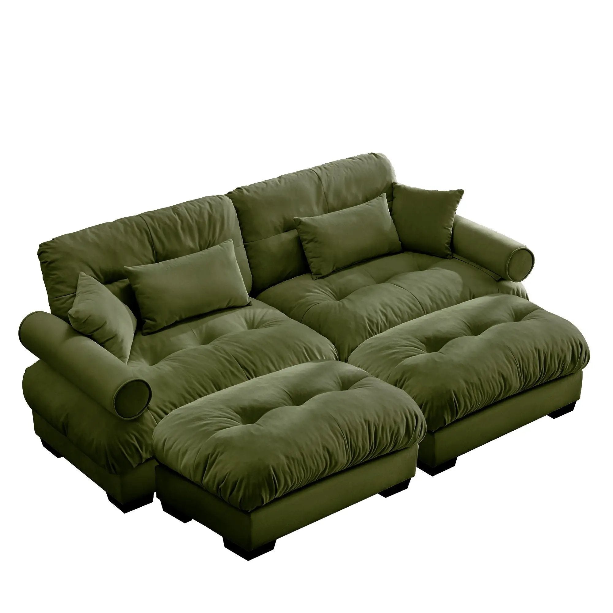Super Comfort Oversized Modular Sectional Sofa With Movable Ottoman by Unique Piece Furniture