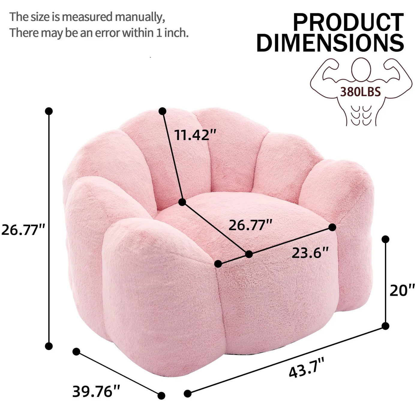 Lotus Style Compression Sofa With Pull Ring by Unique Piece Furniture