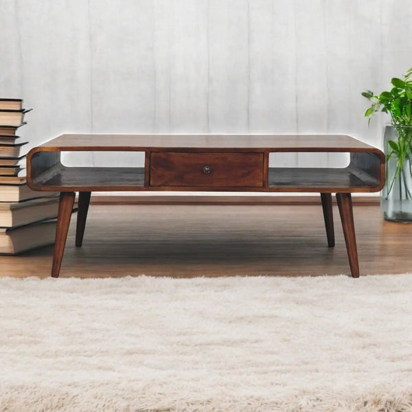 Avora - 2 Drawer Coffee Table - Brown
