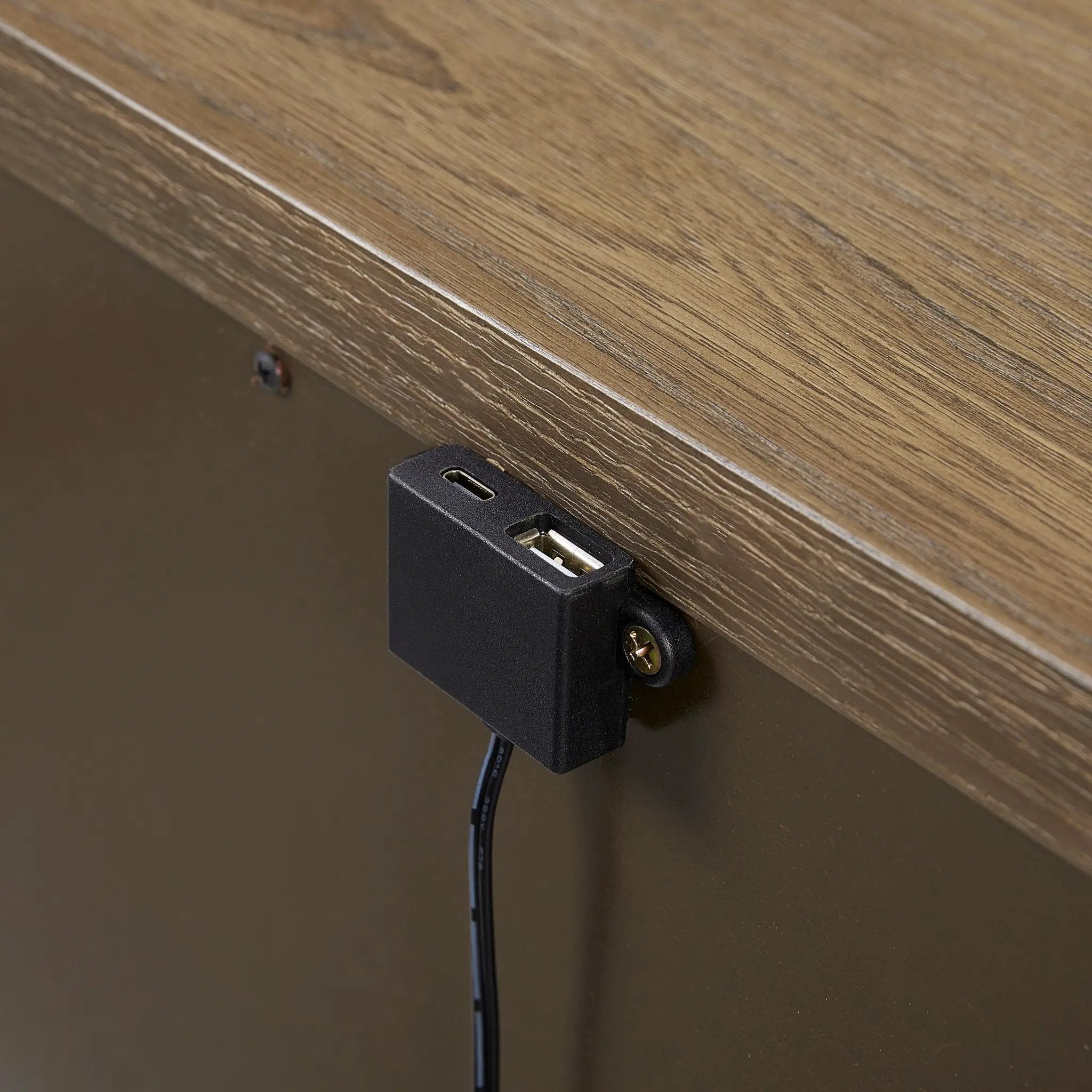 3 Drawer Nightstand With USB - Latte by Unique Piece Furniture