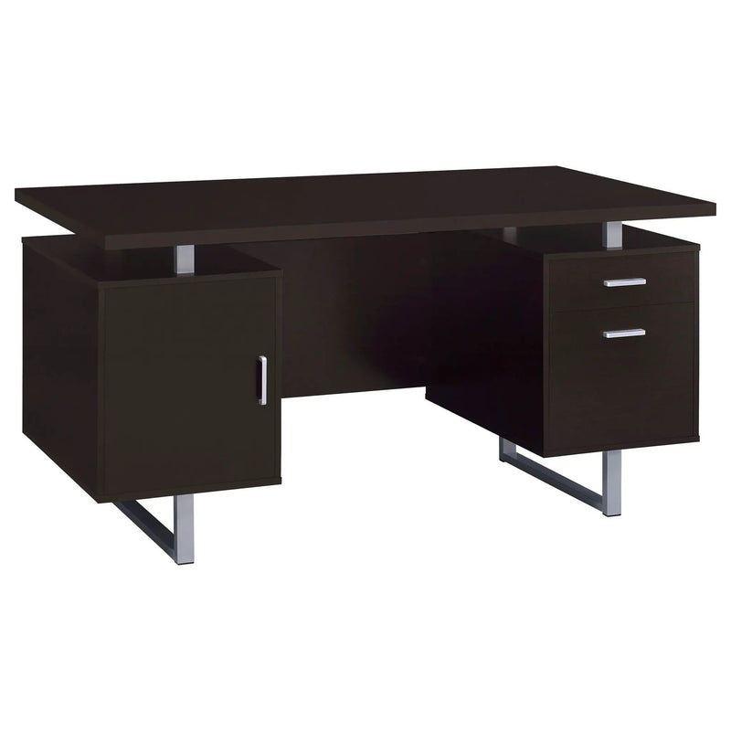 Lawtey 60-inch 2-drawer Office Computer Desk Cappuccino by Unique Piece Furniture