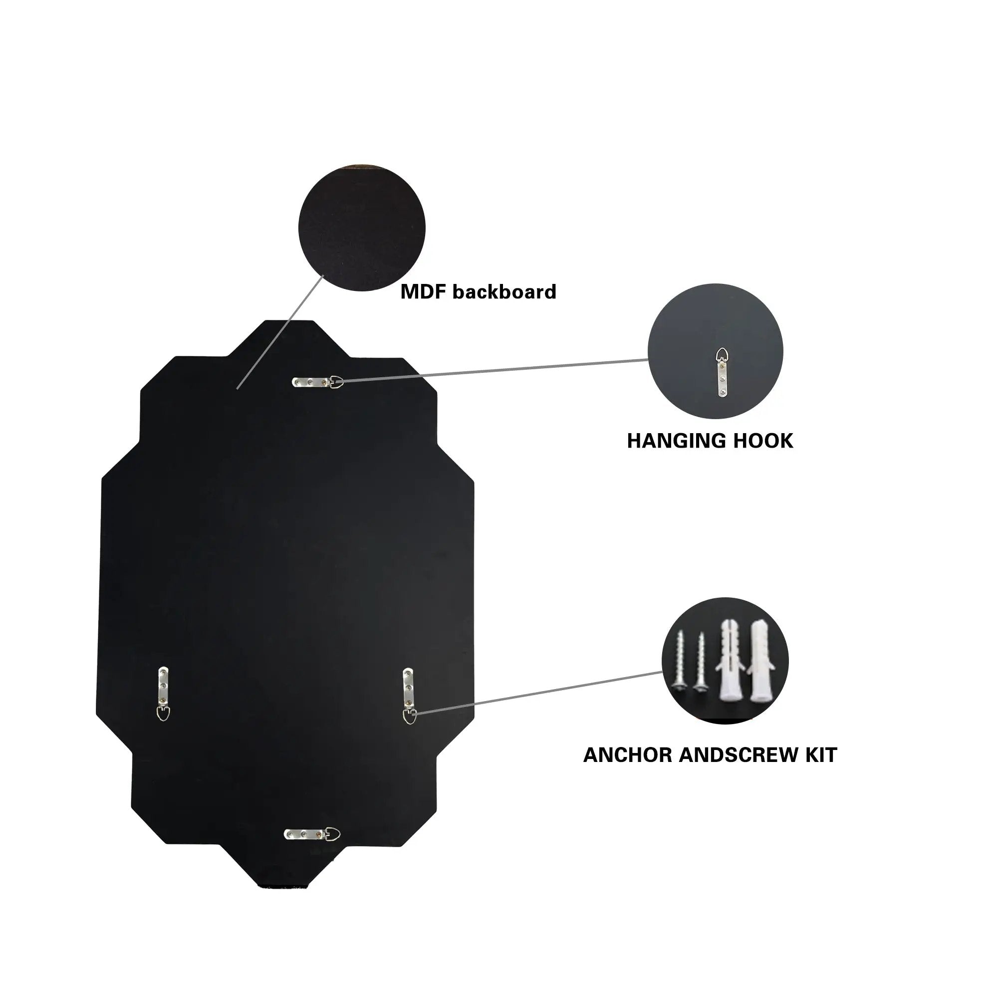 Decorative Mirror for Wall - Modern Bathroom Vanity Mirror by HouseOfZazla