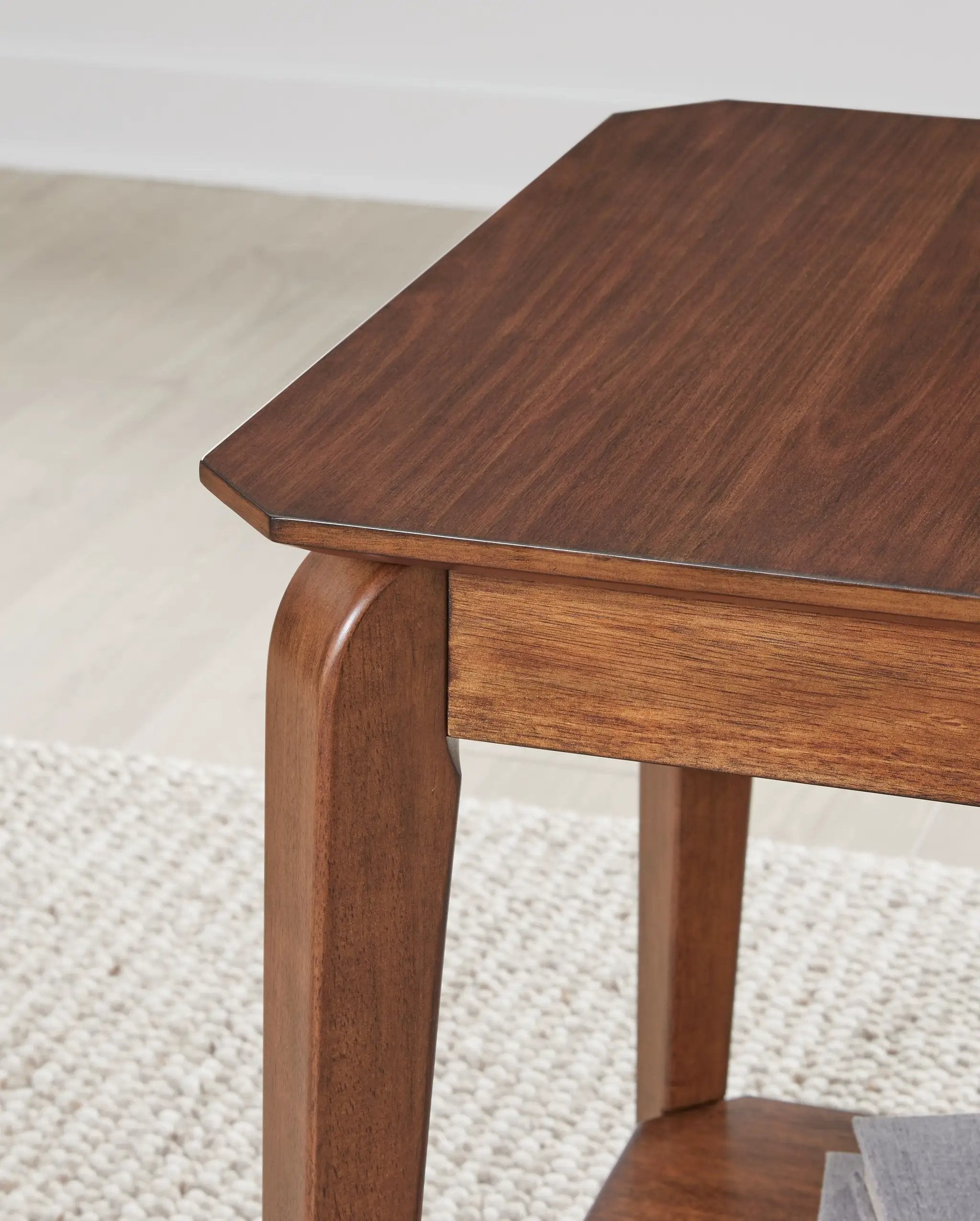 Trenmour - Square End Table - Medium Brown by Unique Piece Furniture