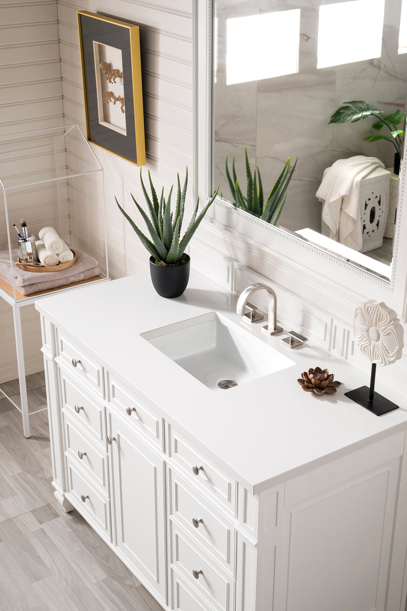 James Martin Bristol 48" Single Bathroom Vanity, Bright White, view 31