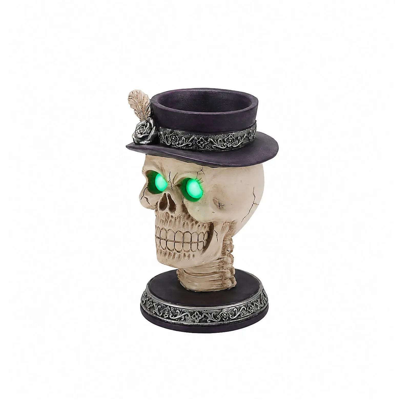 Halloween Skull Candle Holder with Glowing by HouseOfZazla