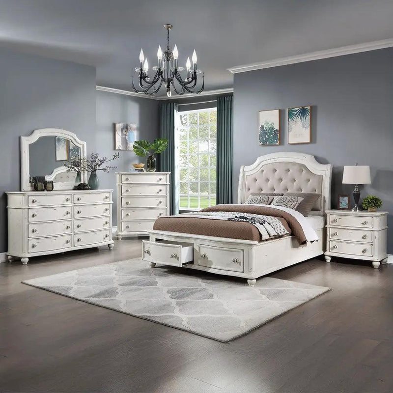Jaqueline - Chest - Antique White by Unique Piece Furniture