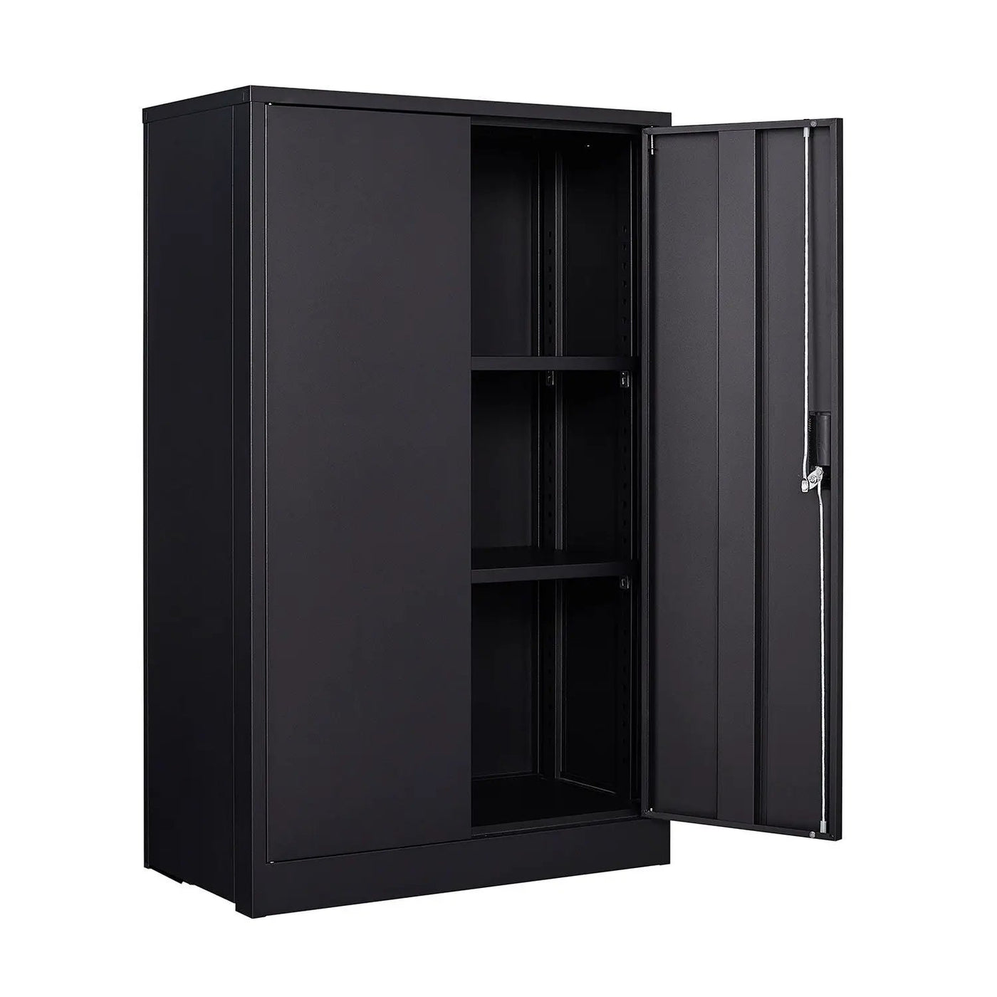 Metal Storage Cabinet With Locking Doors And Adjustable Shelf, Folding Filing Storage Cabinet, Folding Storage Locker Cabinet For Home Office, School, Garage by Unique Piece Furniture