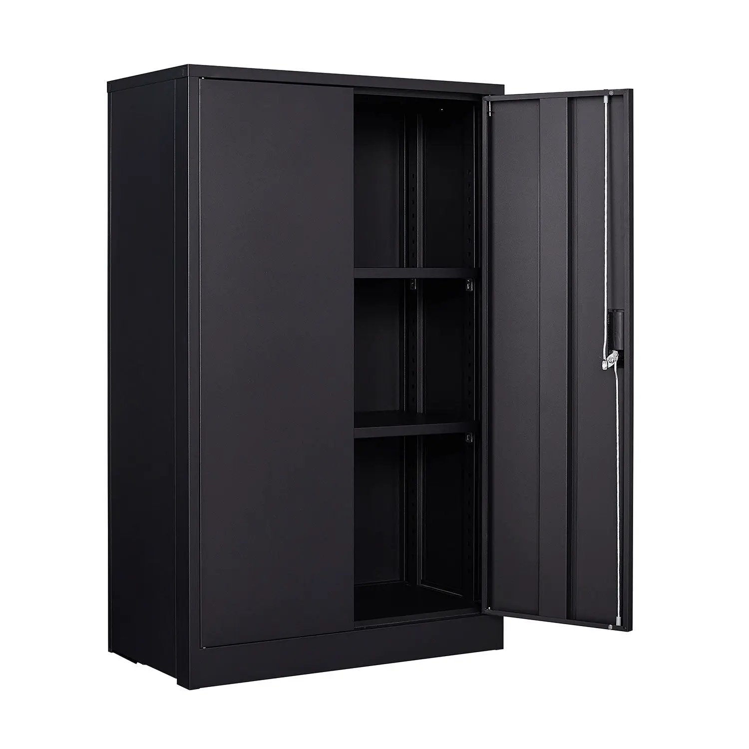 Metal Storage Cabinet With Locking Doors And Adjustable Shelf, Folding Filing Storage Cabinet, Folding Storage Locker Cabinet For Home Office, School, Garage by Unique Piece Furniture