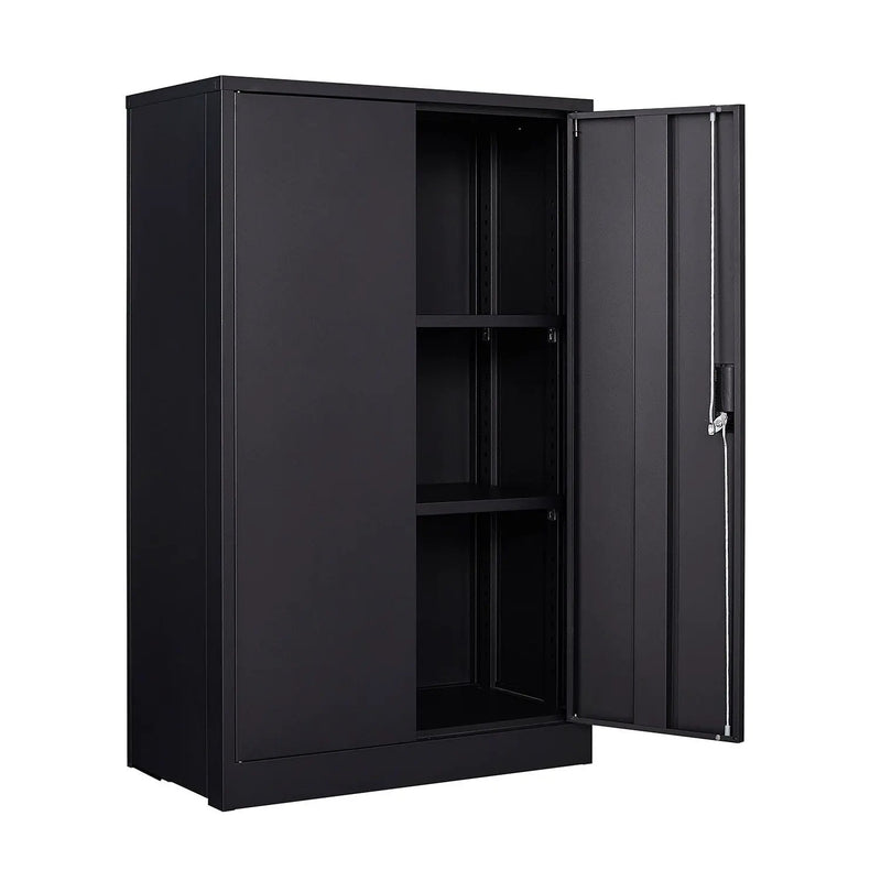 Metal Storage Cabinet With Locking Doors And Adjustable Shelf, Folding Filing Storage Cabinet, Folding Storage Locker Cabinet For Home Office, School, Garage by HouseOfZazla