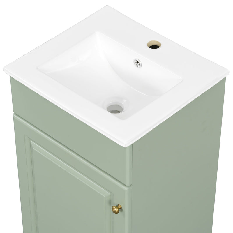 Bathroom Vanity With Sink, Cabinet With Adjustable Shelf