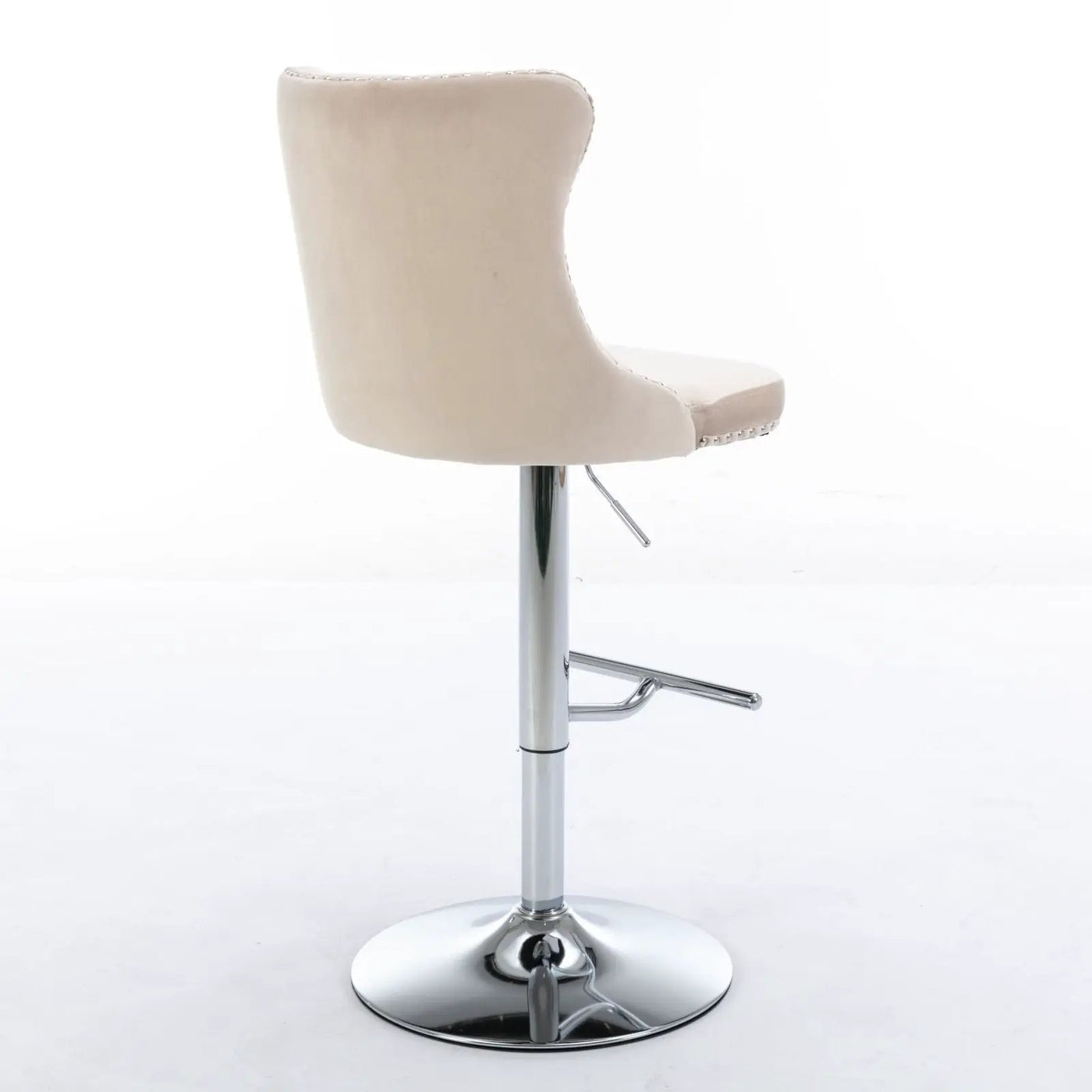 Swivel Barstools Adjusatble Seat Height From 25-33", Modern Upholstered Base Bar Stools With Backs Comfortable Tufted For Home Pub And Kitchen Island (Set of 2) by Unique Piece Furniture