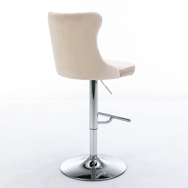 Swivel Adjustable Height Barstools Set of 2 by HouseOfZazla