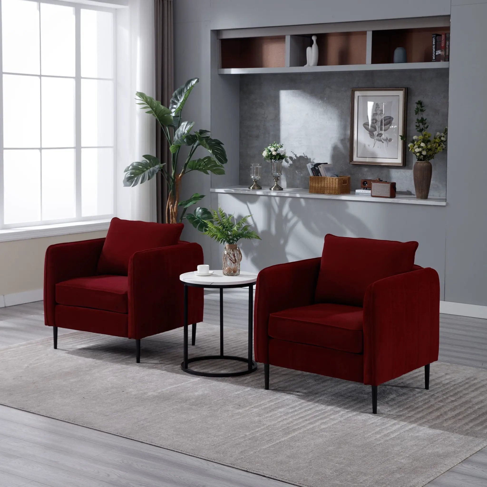 Accent Chair With Pillow For Living Room by Unique Piece Furniture