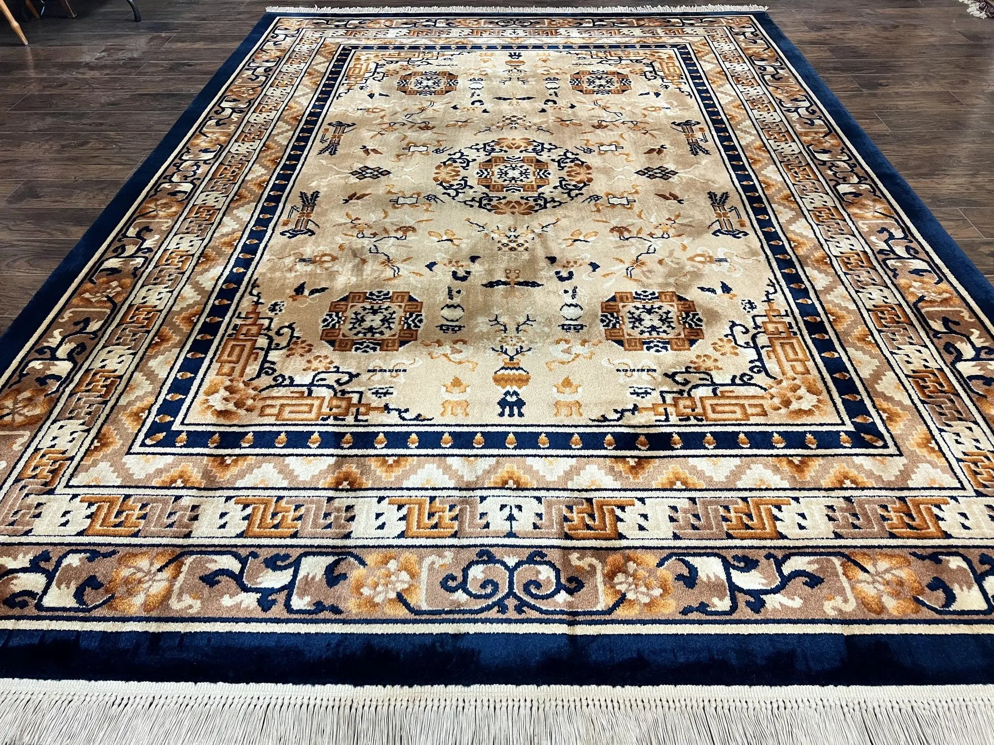 Karastan Rug 8.8 x 12, Cathay Medallion #727, Wool Karastan Carpet, Original Collection 700 Series, Discontinued, Vintage Karastan Area Rug by Jewel Rugs