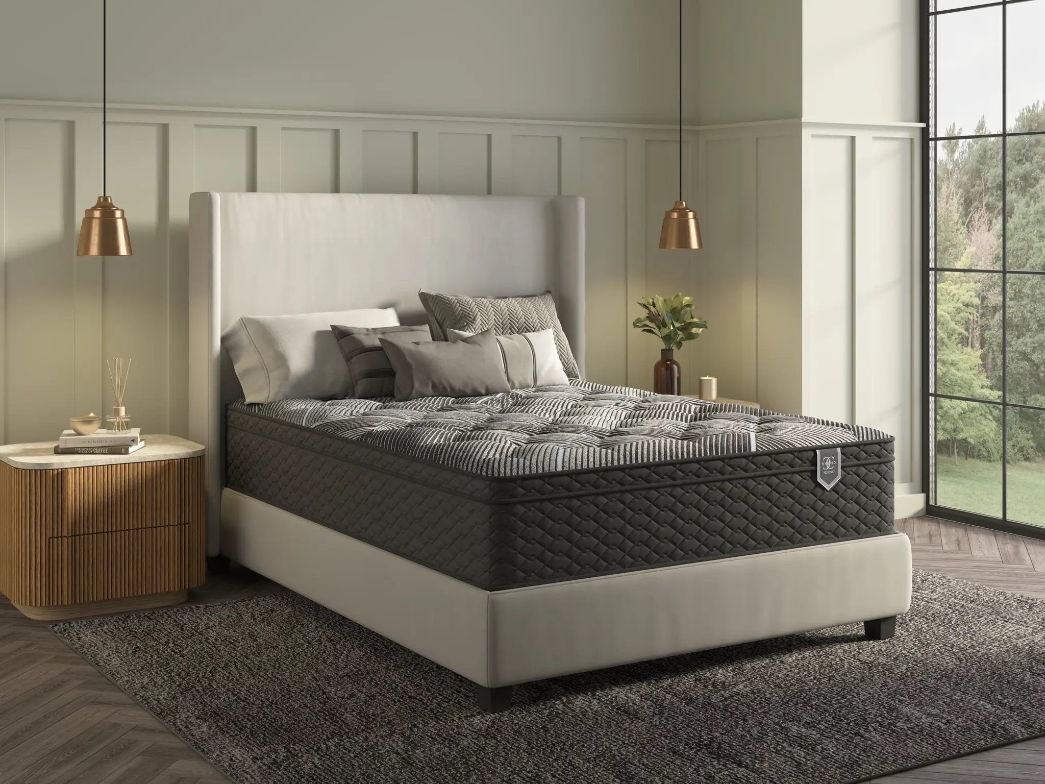 Restonic ComfortCare Hybrid Restful Nights Euro Top Plush Mattress by HouseOfZazla