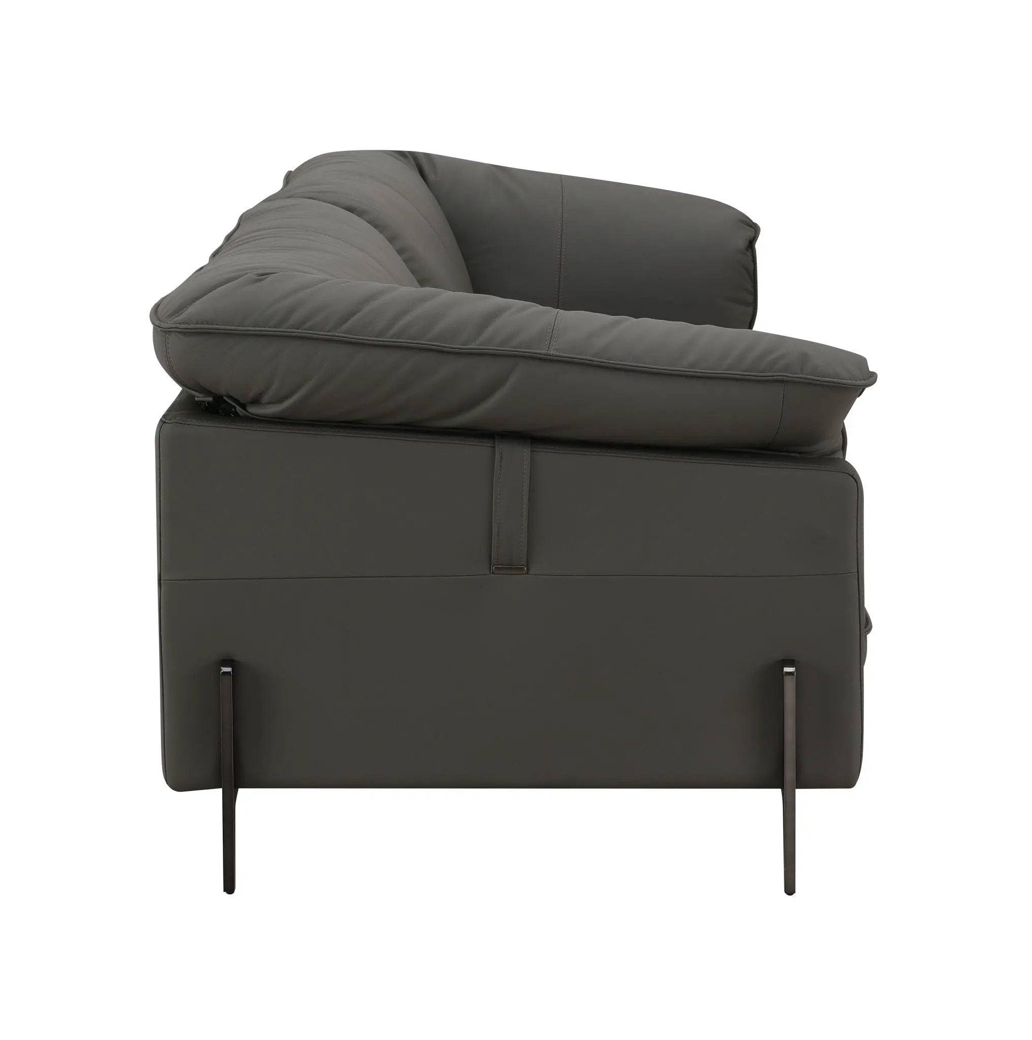 Tadi - Top Grain Leather Sofa - Black by Unique Piece Furniture