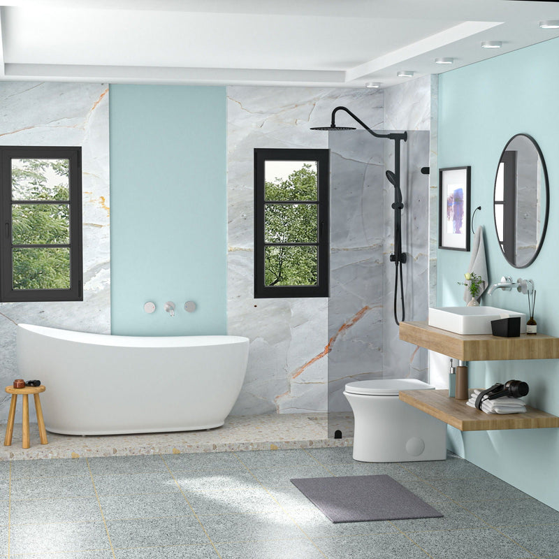 Modern European Design Ceramic Rectangular Vessel Bathroom Sink by HouseOfZazla