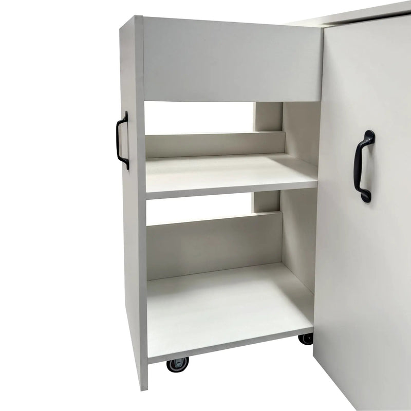 3 Tier Wooden Floor Standing Bookcase with Slide Out Drawer Storage by HouseOfZazla
