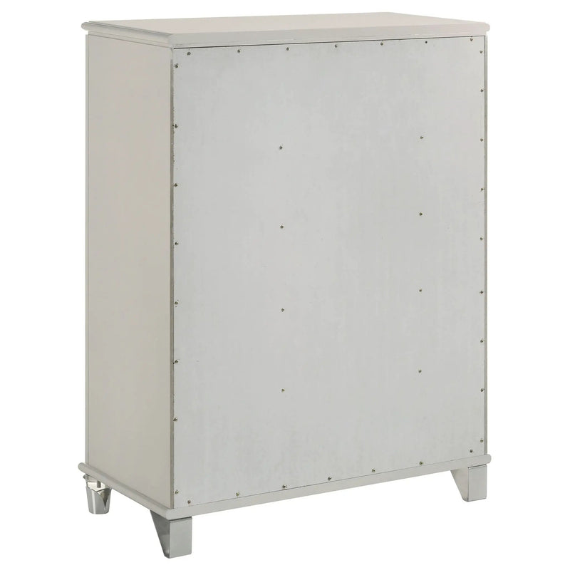 Gwendolyn - 5 Drawer Bedroom Chest Of Drawers - White by HouseOfZazla