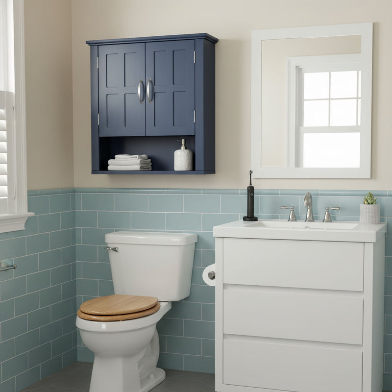 Multi Functional Wall Mounted Cabinet With Adjustable Shelves For Bathroom by HouseOfZazla