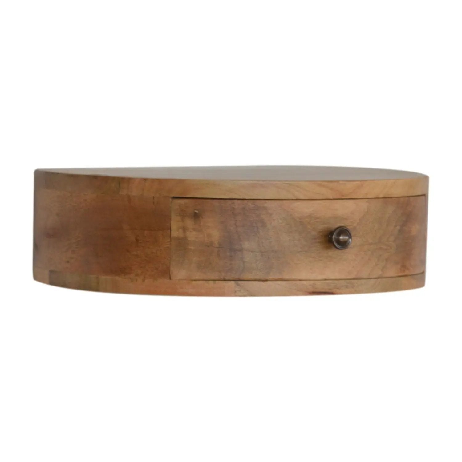 Wall Mounted Rounded Nightstand - Oak by HouseOfZazla