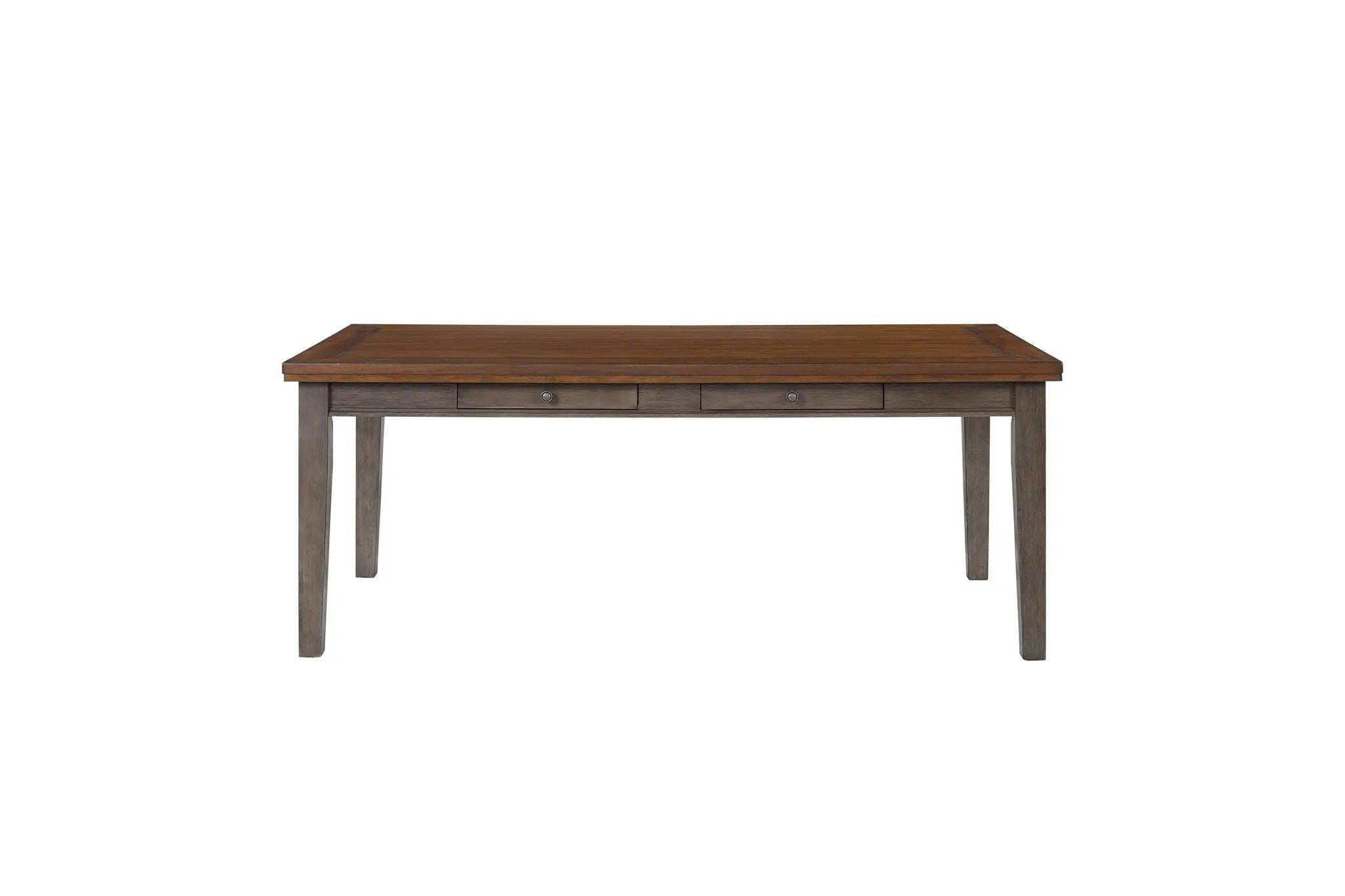 2 Tone 6 Drawer Dining Table - Gray by Unique Piece Furniture